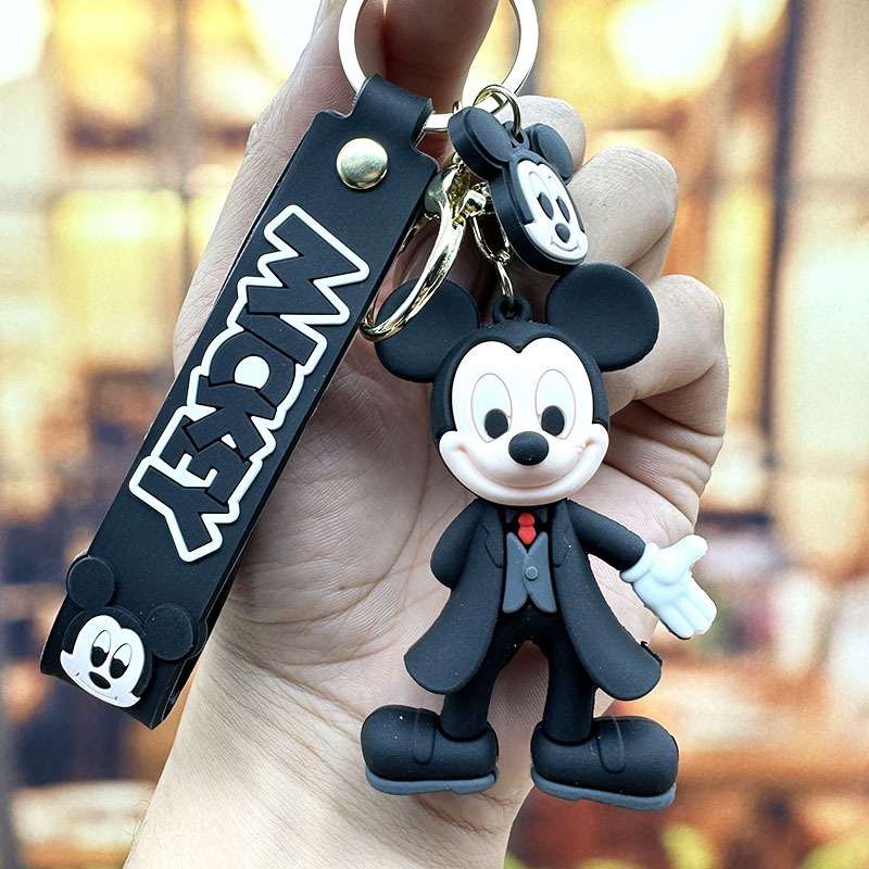 Mickey Mouse Keychain for Kids & Adults | Cartoon Bag Charm | Cute Character Key Ring Gift