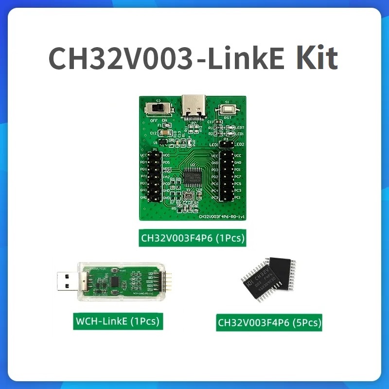 CH32V003 Development Board Kit CH32V003/CH32V203 Evaluation Board WCH ...