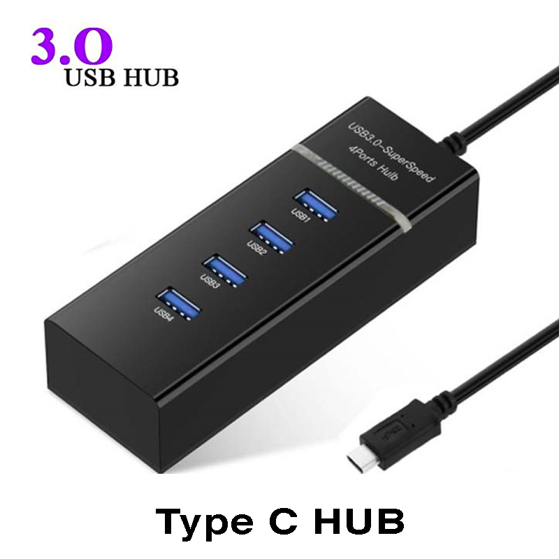 USB Type C Hub 3.0 To 4 Port USB Hub