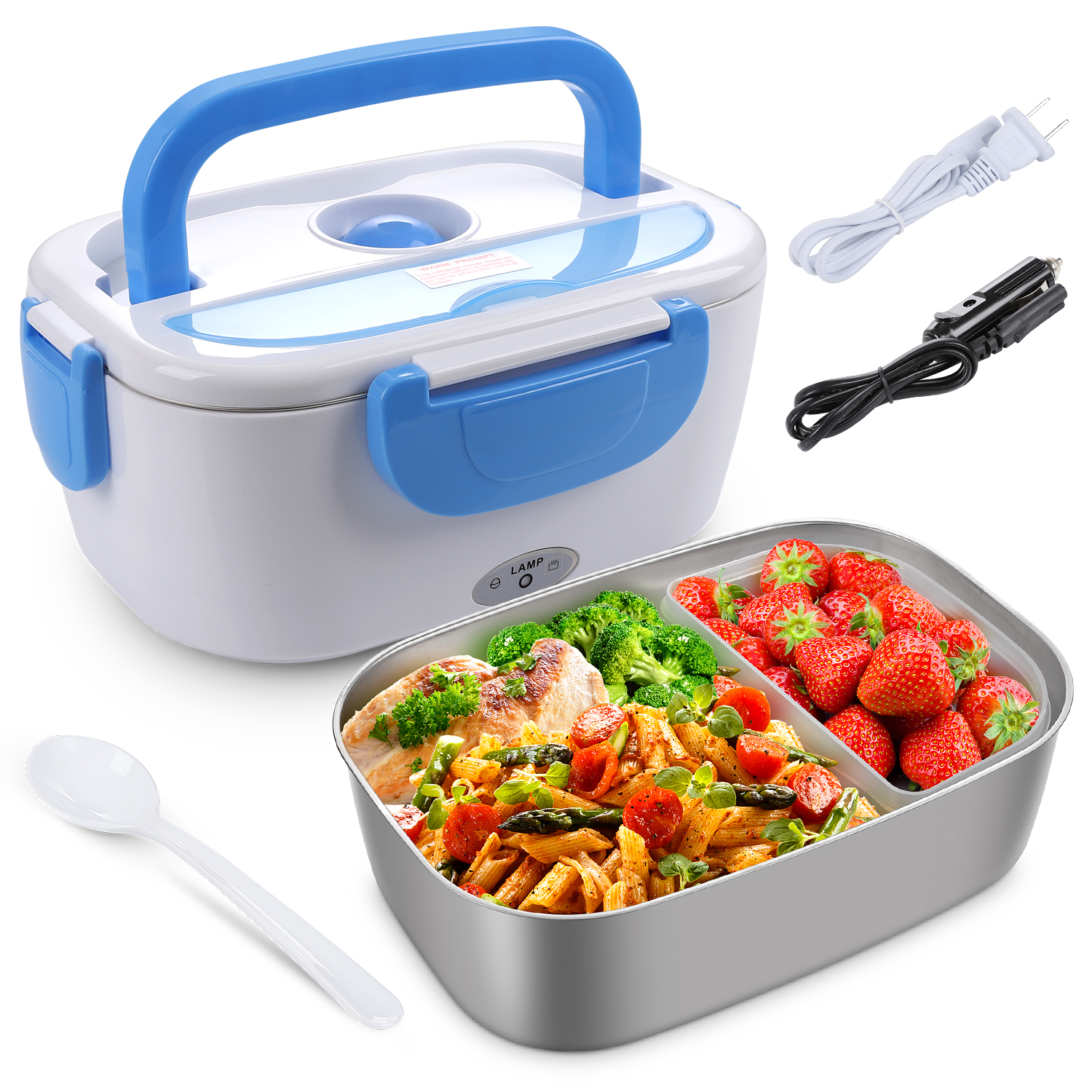 2 In 1 Electric Lunch Box (Stainless Steel )