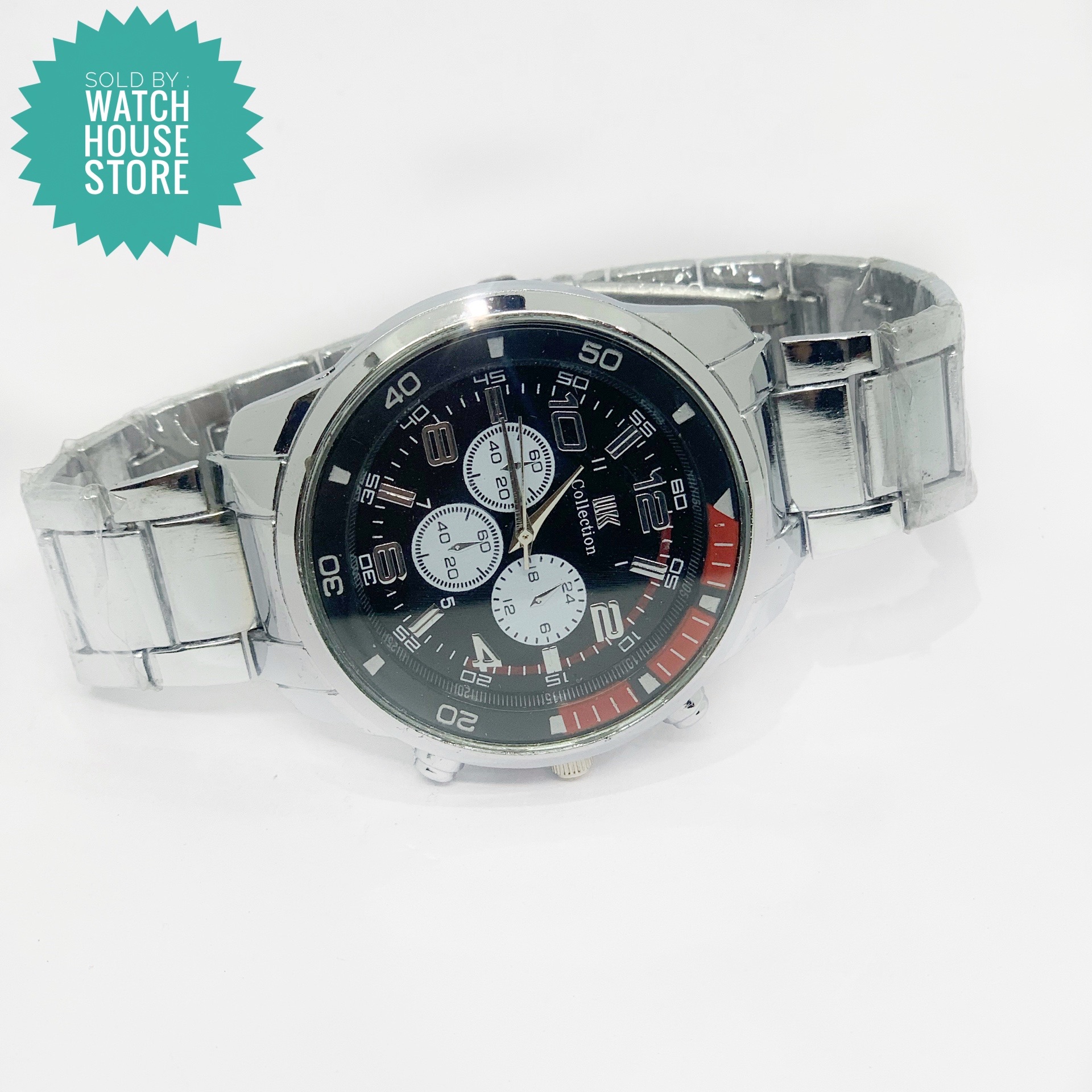 Stainless Steel Round Black Dial Watch For Men price in Nepal