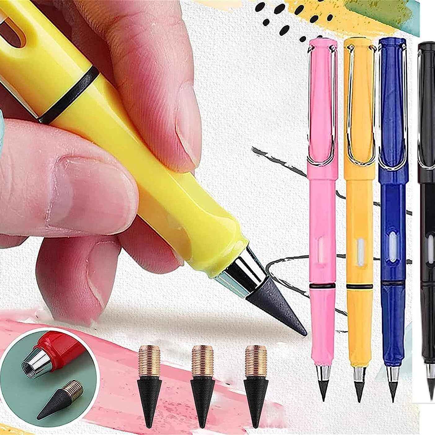 Nicpro Pastel Mechanical Pencil Set, 6 PCS Cute Aesthetic Mechanical P