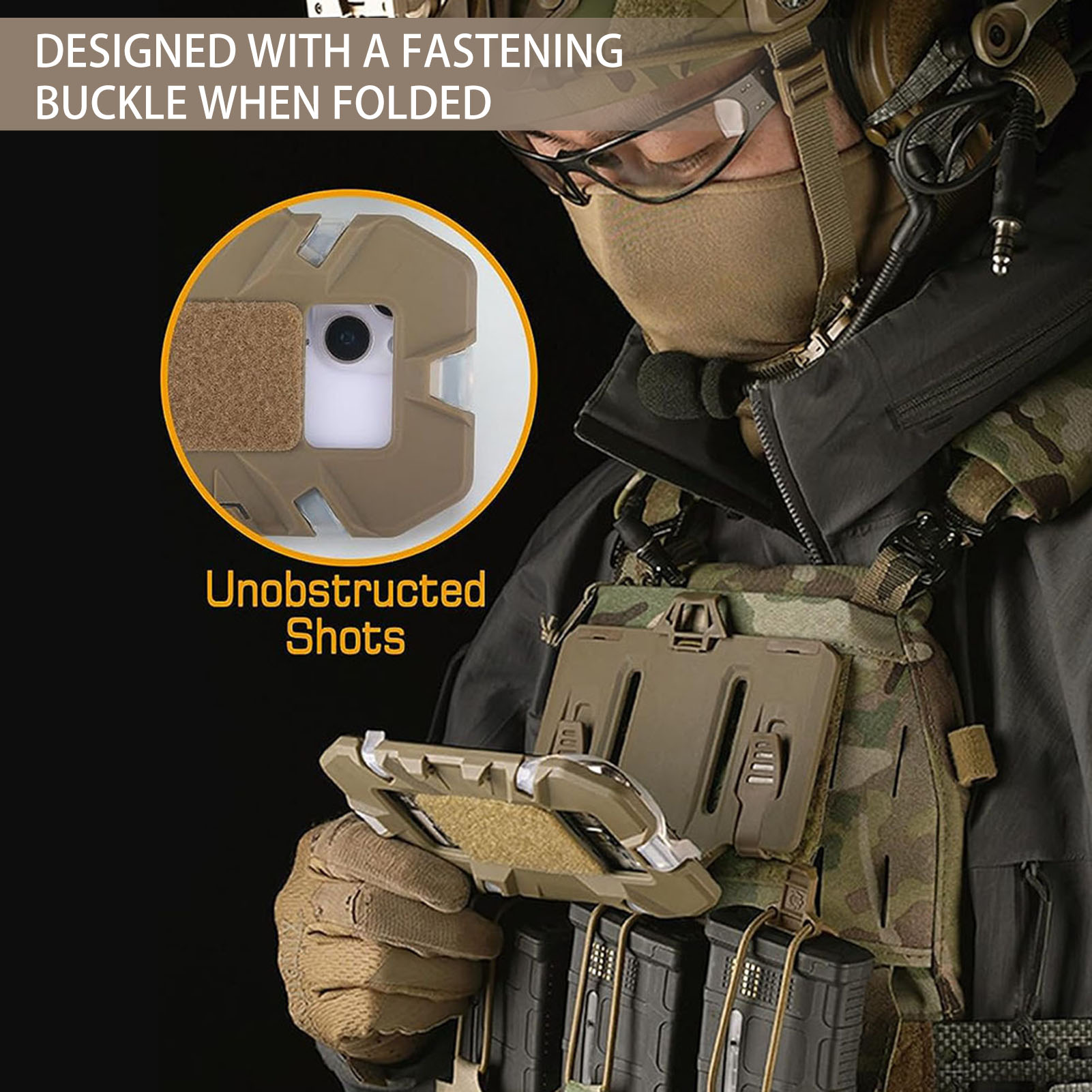 SuperRide Tactical Vest Cell Phone Holder Outdoor Tactical Vest