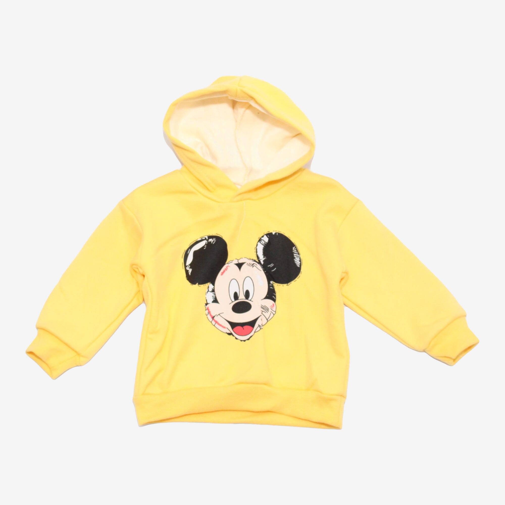 Yellow mickey mouse hoodie sale