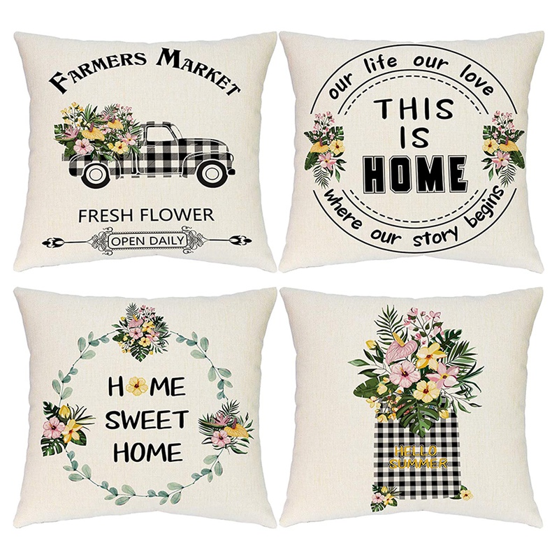summer pillow covers
