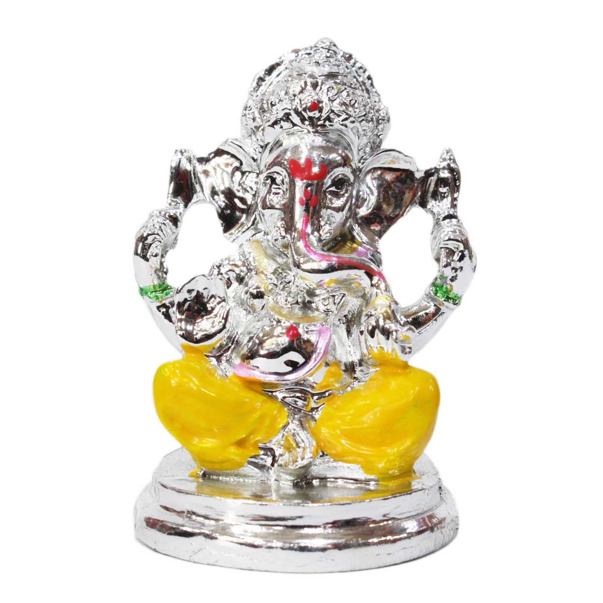 Lord Ganesh Silver 2.5' Statue