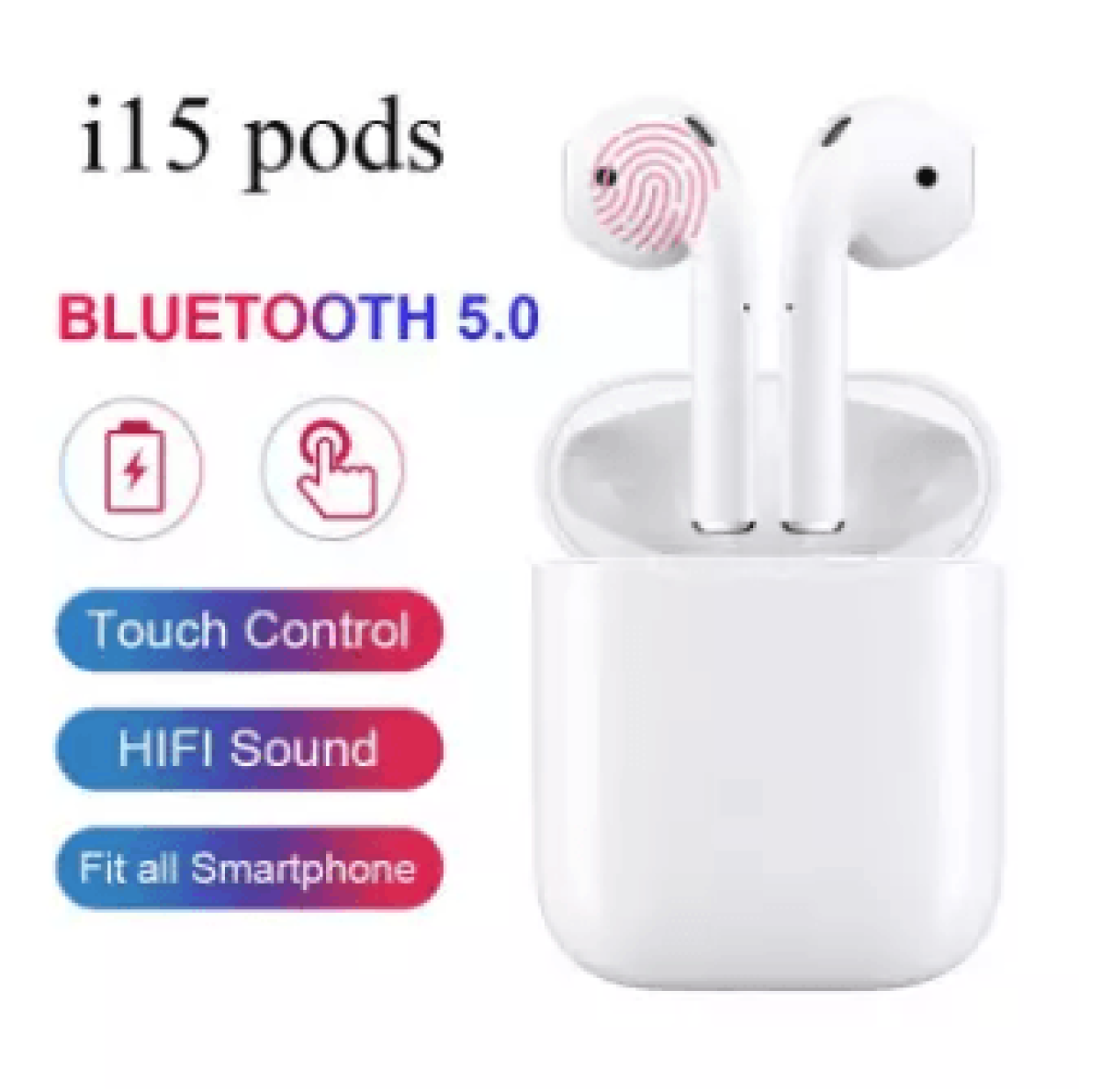 I15 Pods Wireless Earbuds, Bluetooth