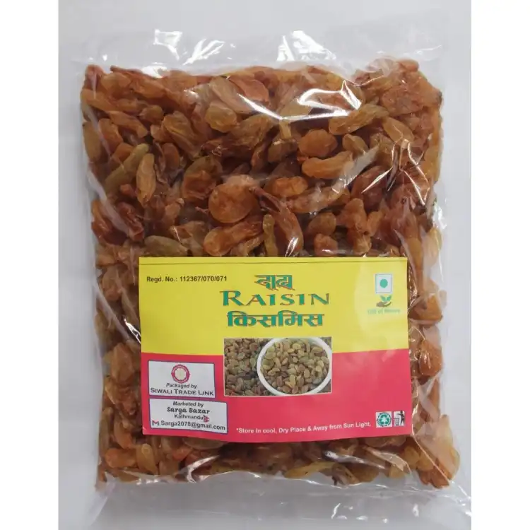 Raseeli Golden Rasin, For Dy Fruits, Packaging Type: Packet, 46% OFF