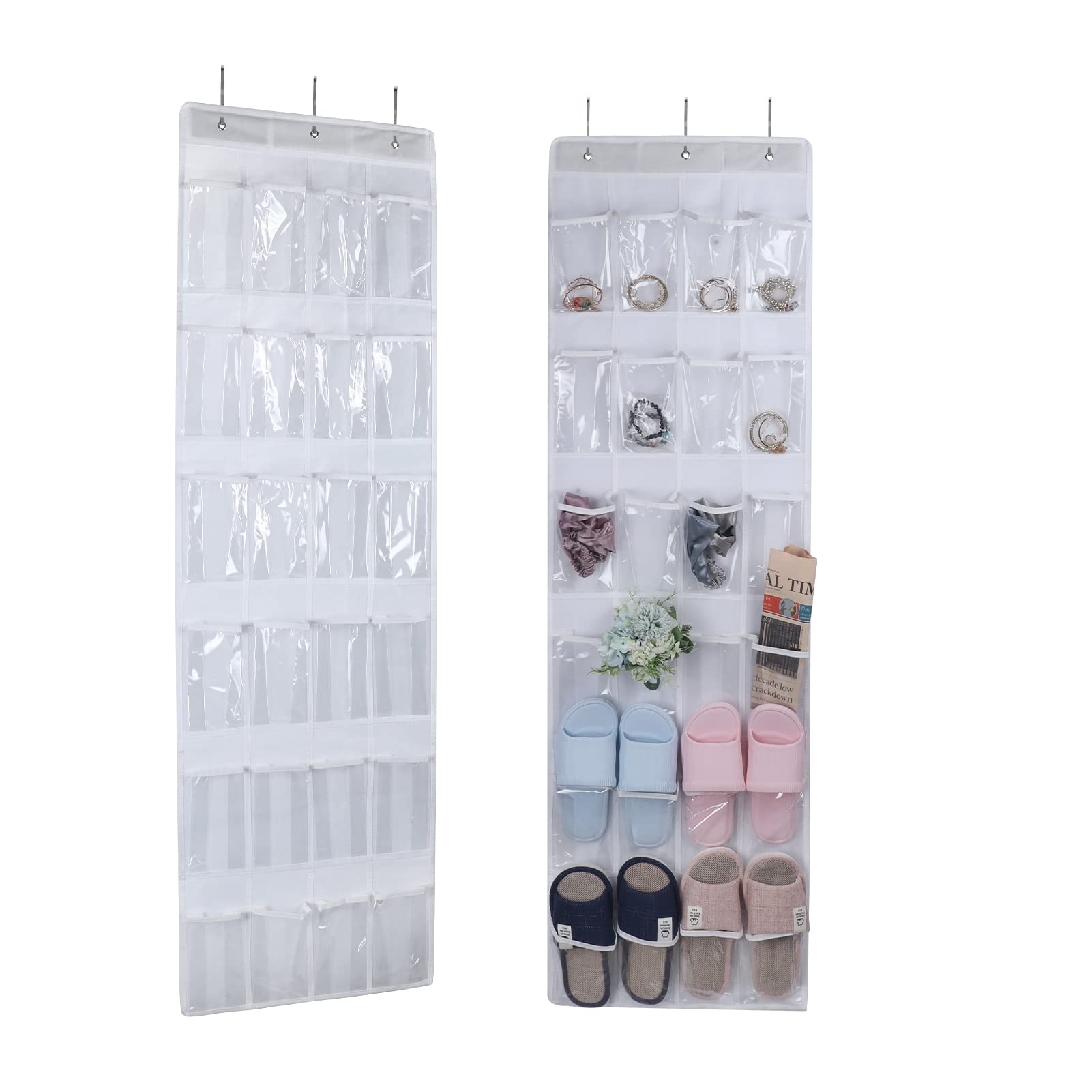 Shoe Bags Clear Shoe Storage Hanging Door Shoe Rack For Wardrobe