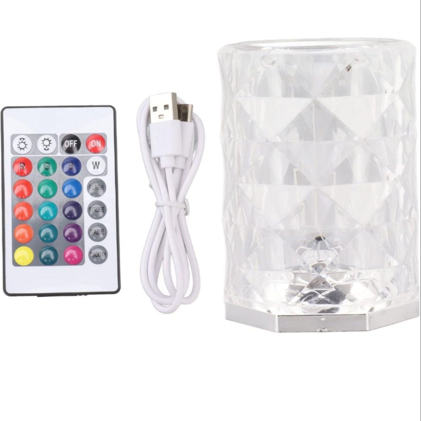 Crystal Lamp Rose Diamond Table Lamp