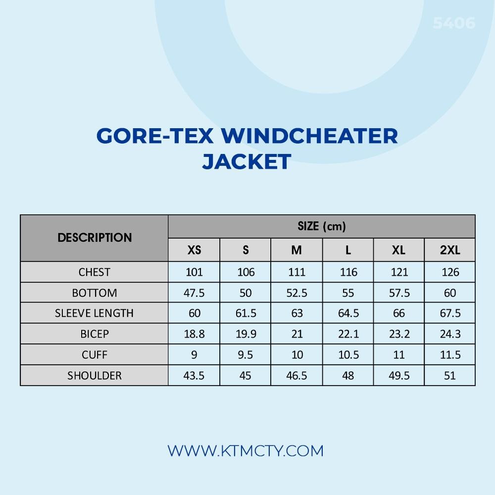 KTM CTY Men's GORE-TEX WINDCHEATER JACKET (KGWJ45406-6A) Summer
