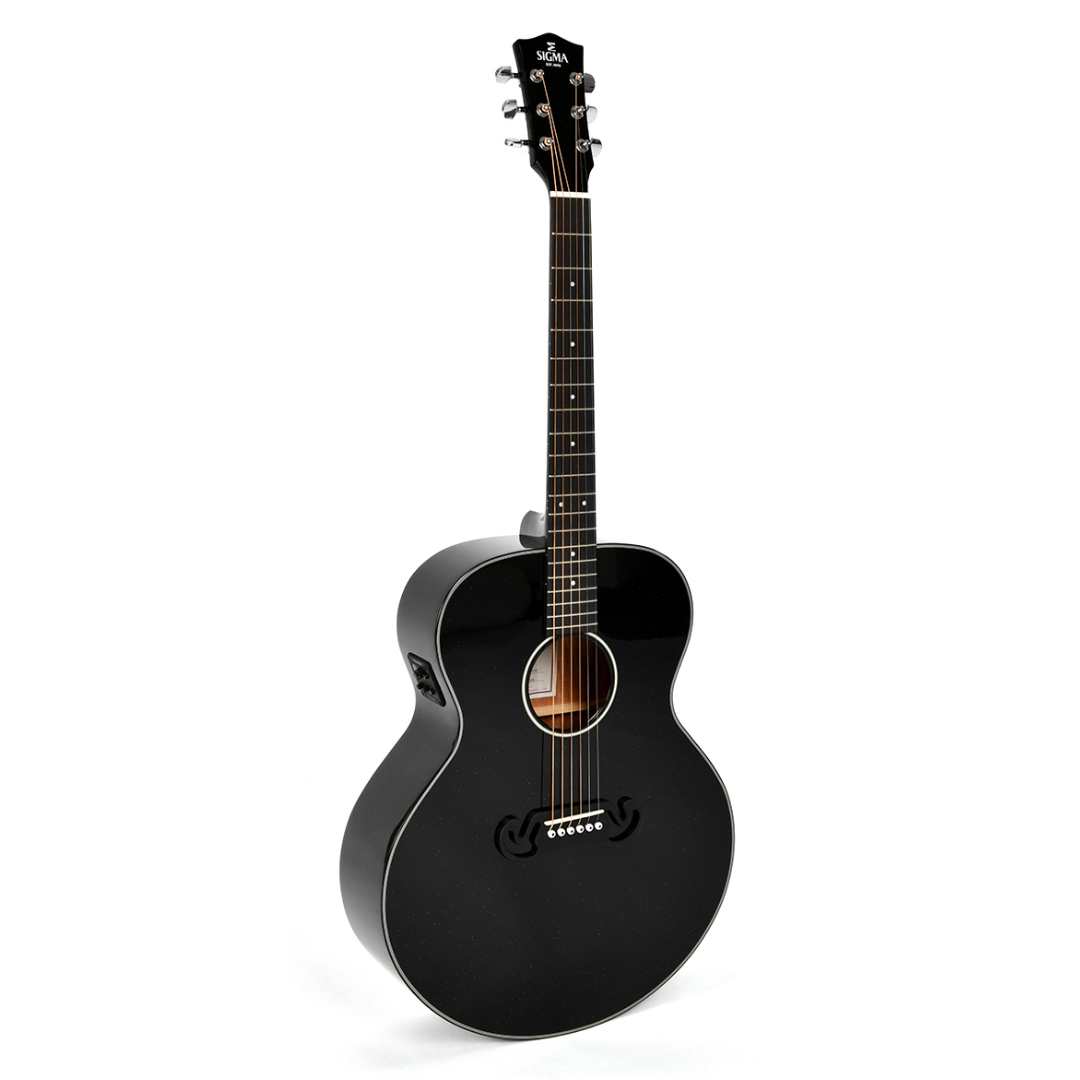 Sigma Guitars GJM-1E-MFBK Grand Jumbo Acoustic Electric Guitar