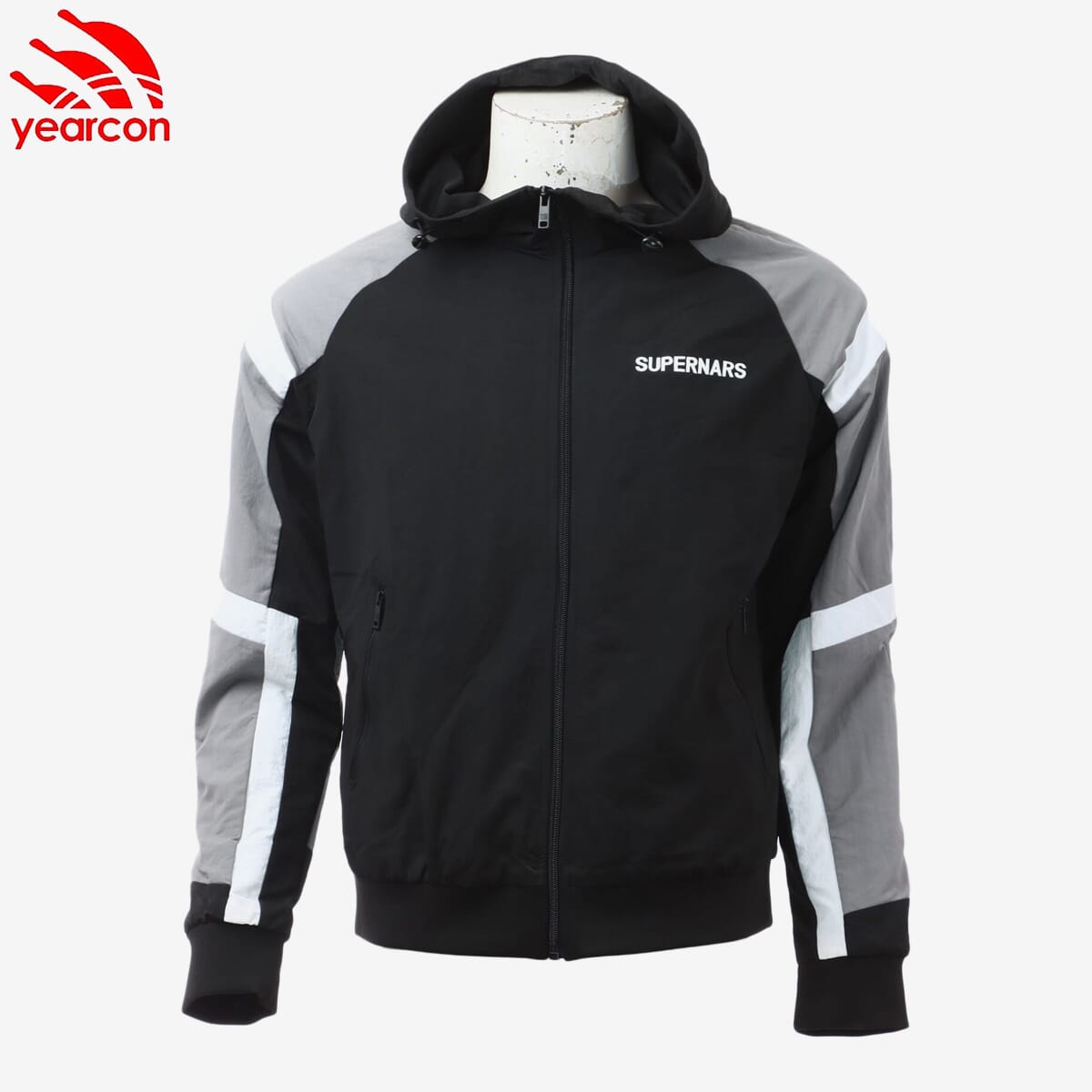 Yearcon Black Polyester Full Sleeve Pocket Design Jacket For Men