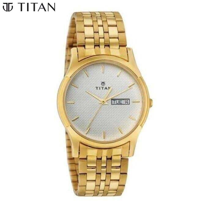 titan watches for men golden