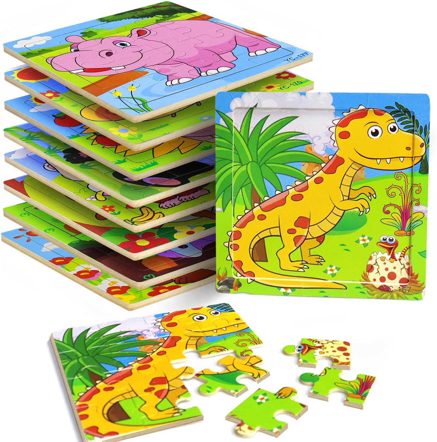 HARTMAZE Wooden Jigsaw Puzzle - Brilliant Cells & Chequers 167 Unique Pieces For Adults & Teens