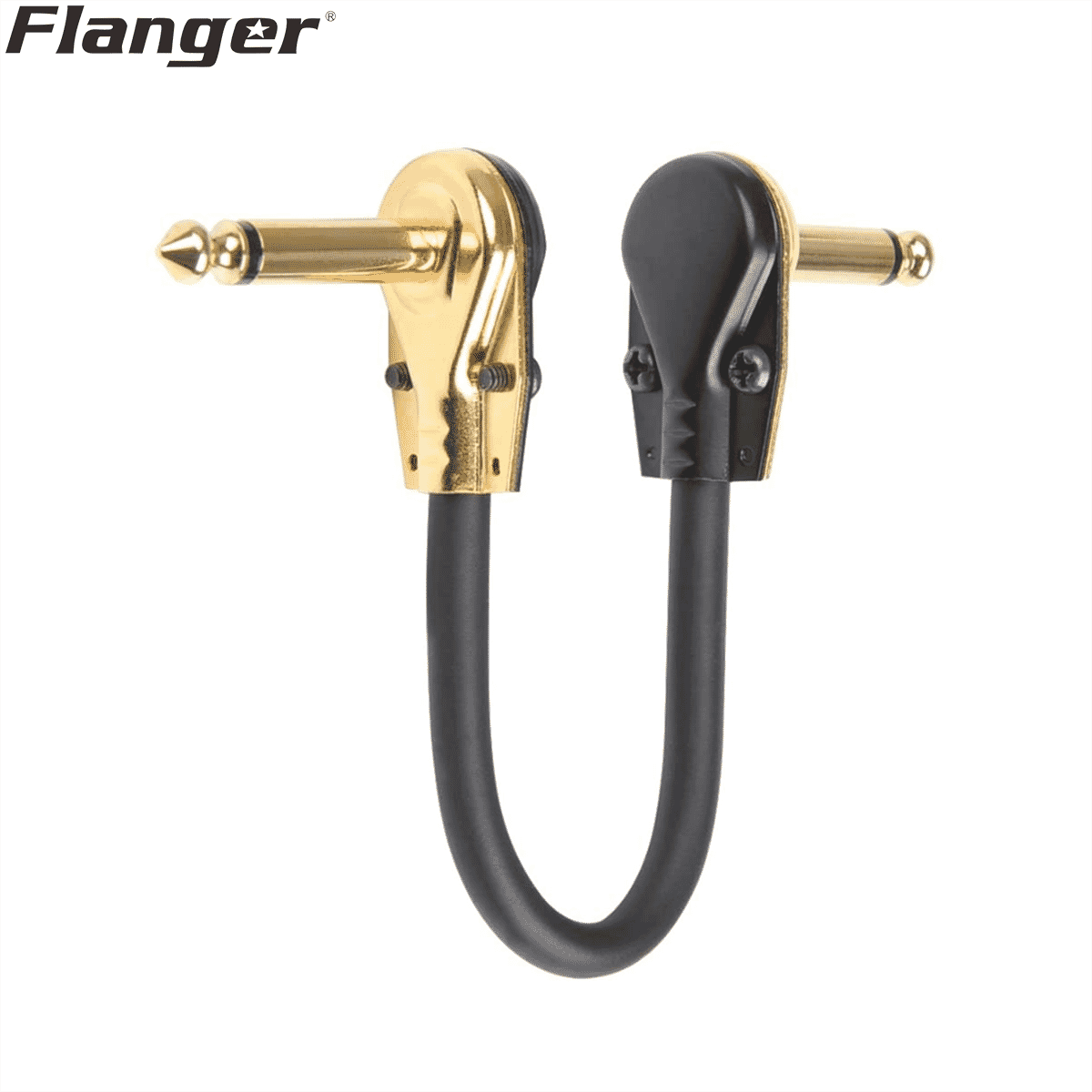 Flanger RCK-PC09 6 inch Flat Patch Cable For Guitar Effect Pedal and Pedalboard - Pancake Design