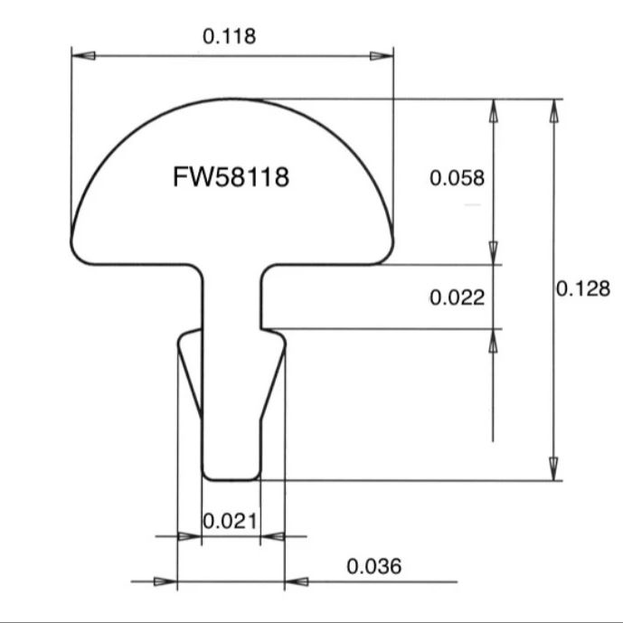 Jescar Stainless Fret Wire - 58118 Extra Jumbo - 60 inch
