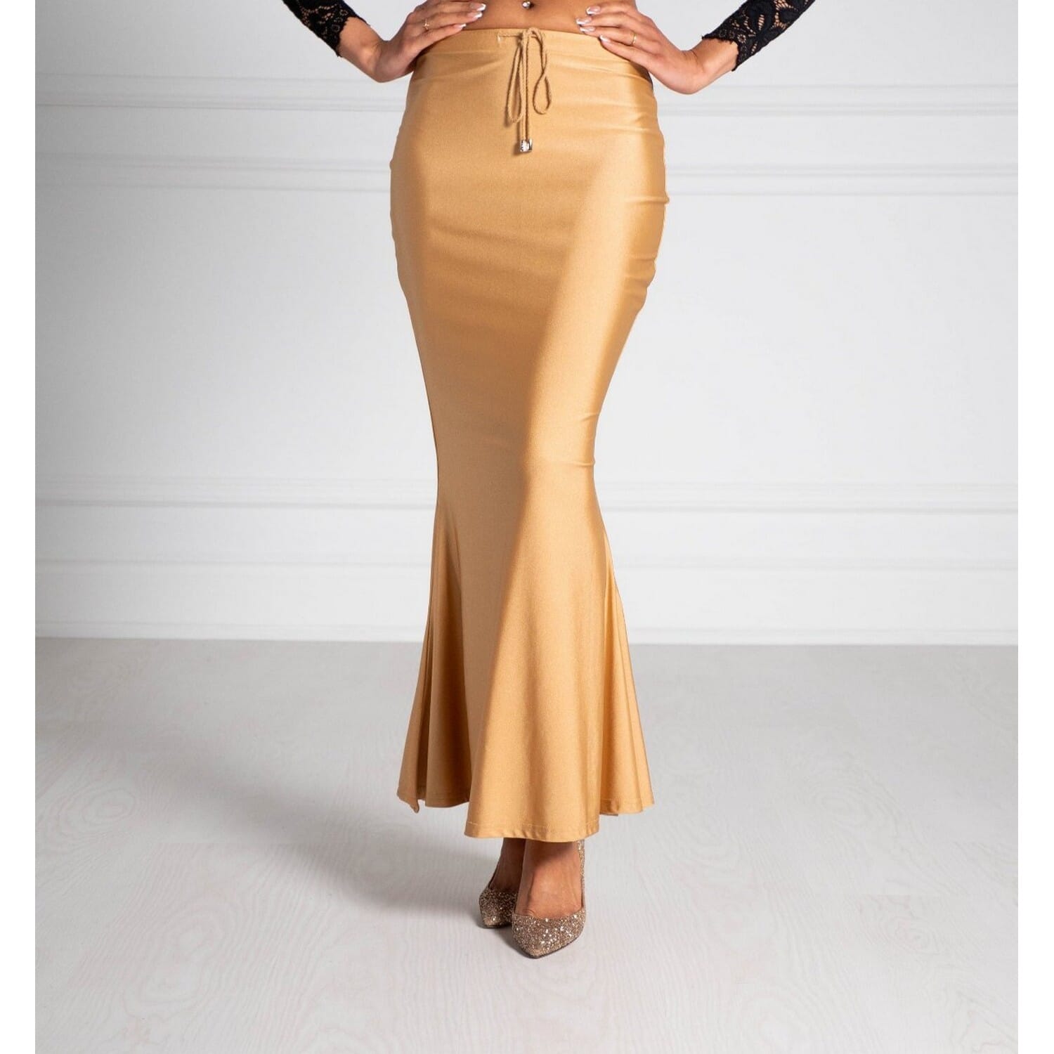 Buy Mehrang Lycra Saree Shapewear Petticoat for Women, Cotton
