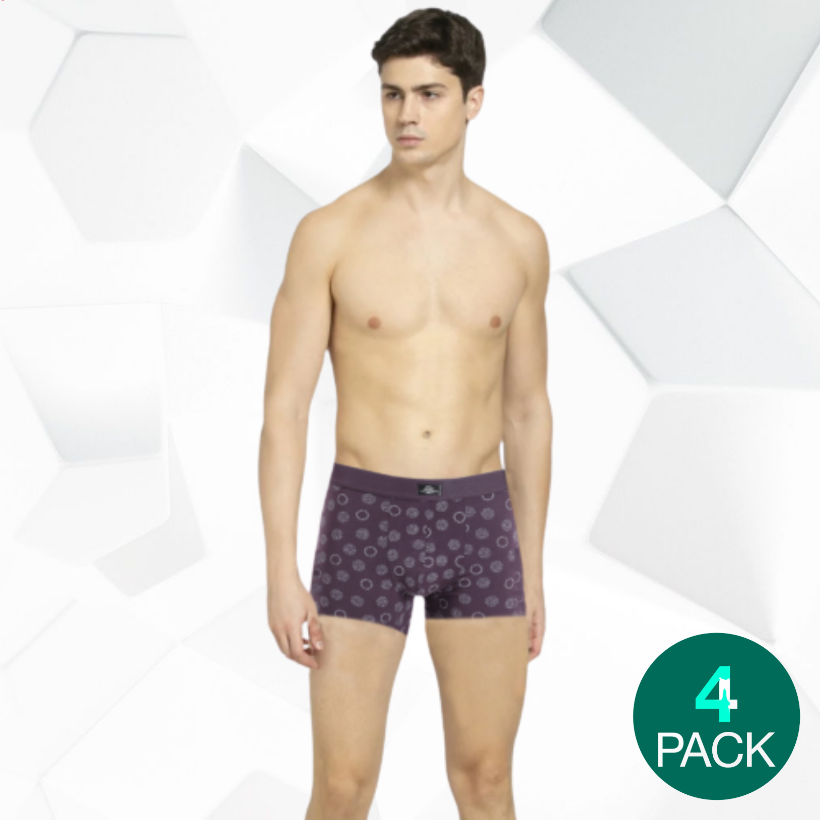 Roober Original Striped Men's Underwear (Pack Of 4Pcs)