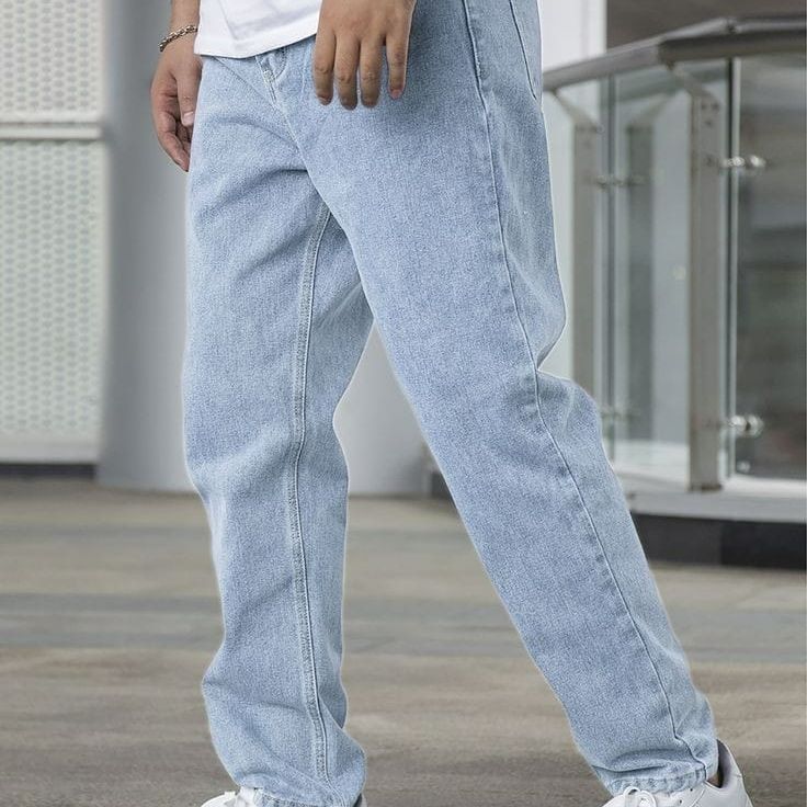 Blue Jeans Fashion Pant For Men One Size Jeans For Men Pants For Men MenS Wear Blue Jeans
