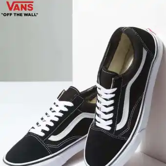 vans lace up black
