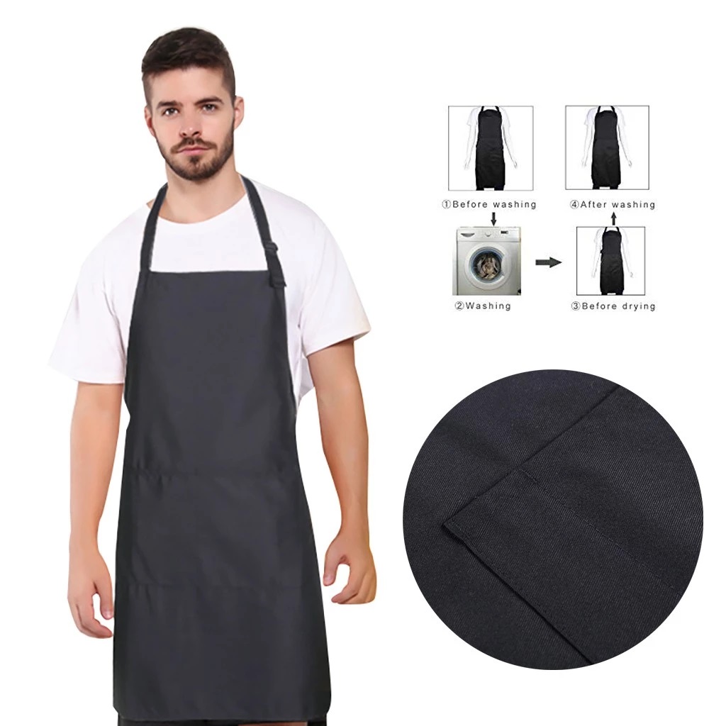 Cheap and stylish Unisex Kitchen Cooking Apron Restaurant Coffee Shop ...