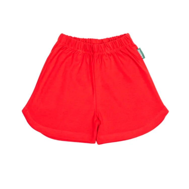 Girls red 2025 cotton shorts