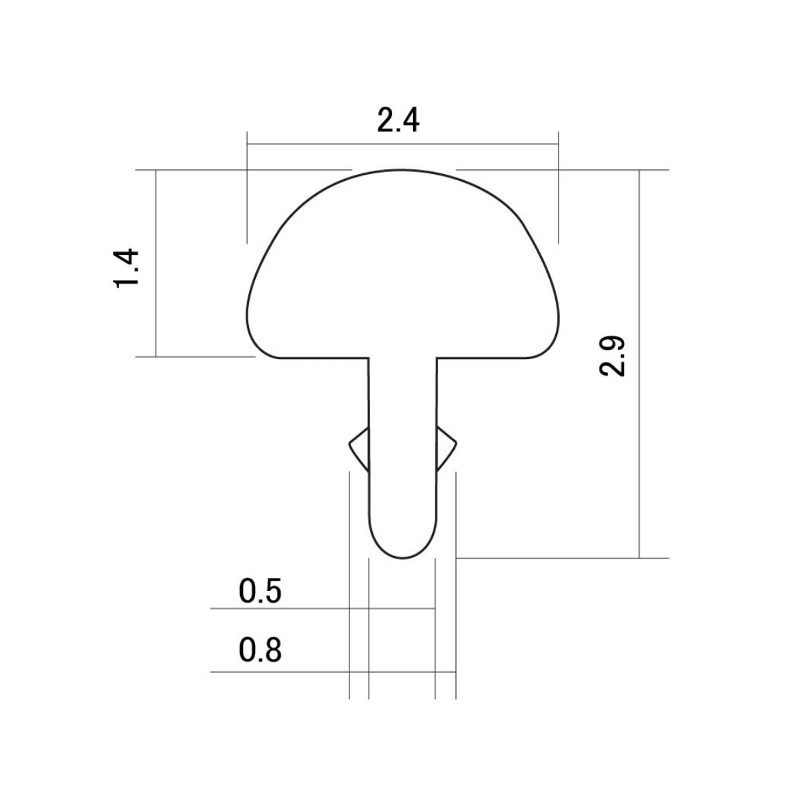 Hosco Nickel Silver Medium Tall Fret - 50cm