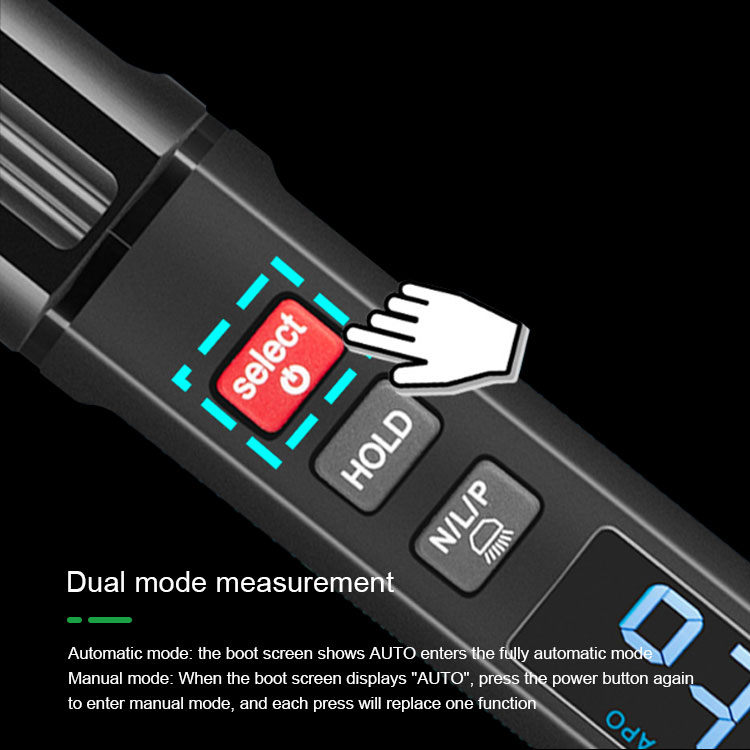 RELIFE DT-01 3 in 1 Pen-type Digital Multimeter Data Hold Non-contact  Voltage Current Meter Tester with Backlight Flashlight