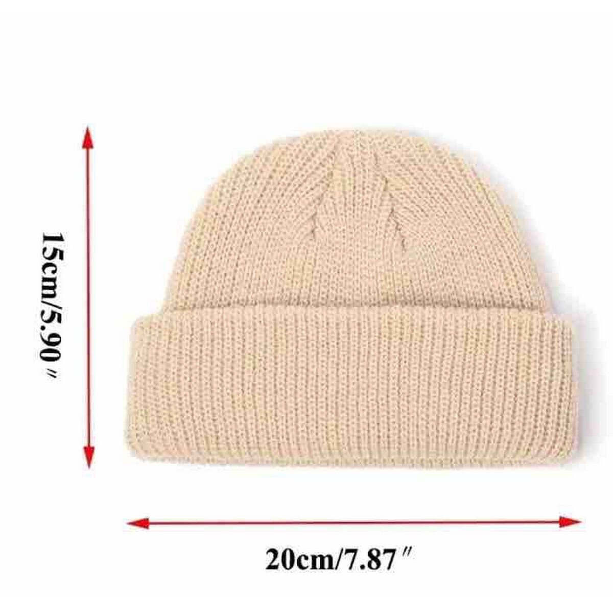 Winter Warm Beanies Casual Short Thread Hip Hop Hat For Men