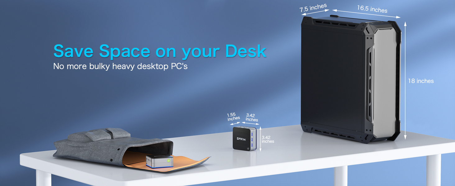 GMKtec NucBox G2 Mini PC | Computer | Wired Combo | Intel