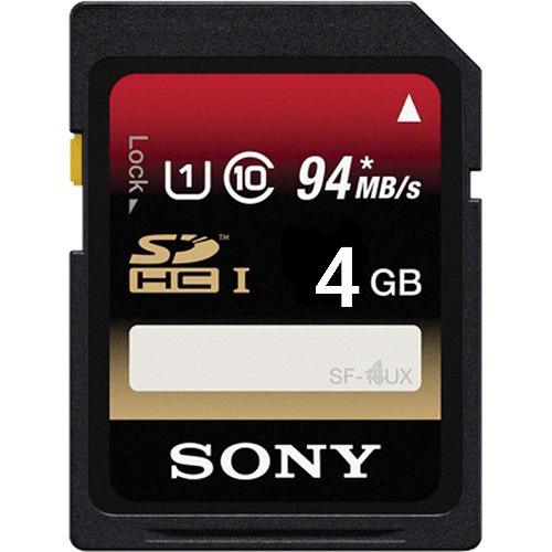 4 GB SDHC Class 10 94 MB/S Memory Card