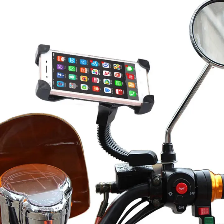 Genuine Flexible Cycle Bike Scooty Mobile Phone Holder(Black) Daraz
