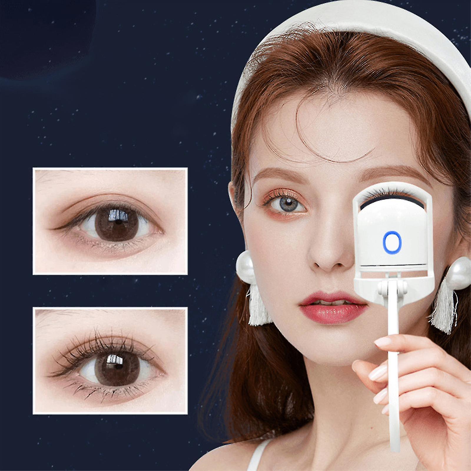 Rechargeable Electric Eyelash Curler For Quick & Natural Eye Lashes With Fast Pre-Heat