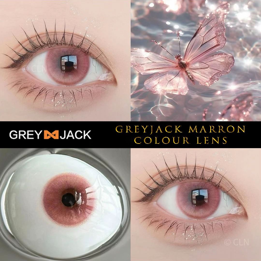 Maroon Color Contacts Marron Color contact lens by GREYJACK (with lens solution) | Daraz.com.np