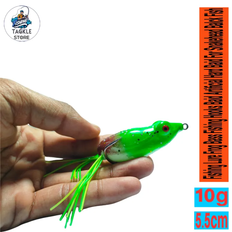 Fishing Lure 5.5cm 10g Frog Lures Bass Fishing Hooks Bait Artificial Hard  Bait For Snakehead Black Fish Color Multicolor