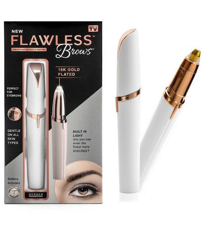 eyebrows remover 18k gold plated