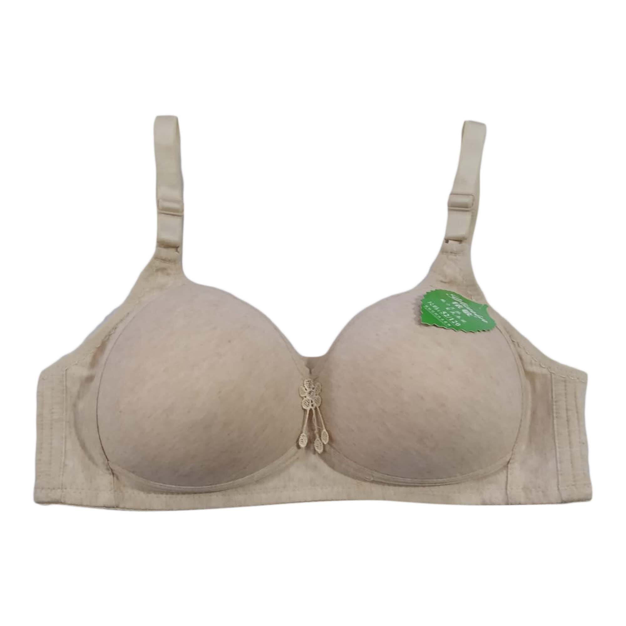 Cream Washable And Skin Friendly Daily Wear Non Padded Plain Cotton Bra at  Best Price in Ulhasnagar