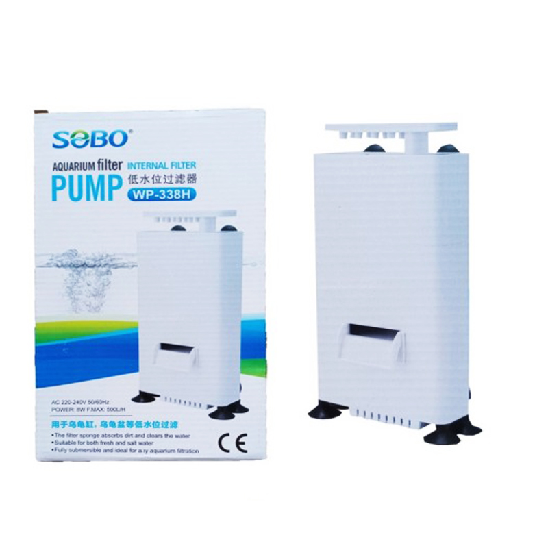 SOBO WP338H 8w Shallow Tank Internal Aquarium Filter By Crown Aquatics
