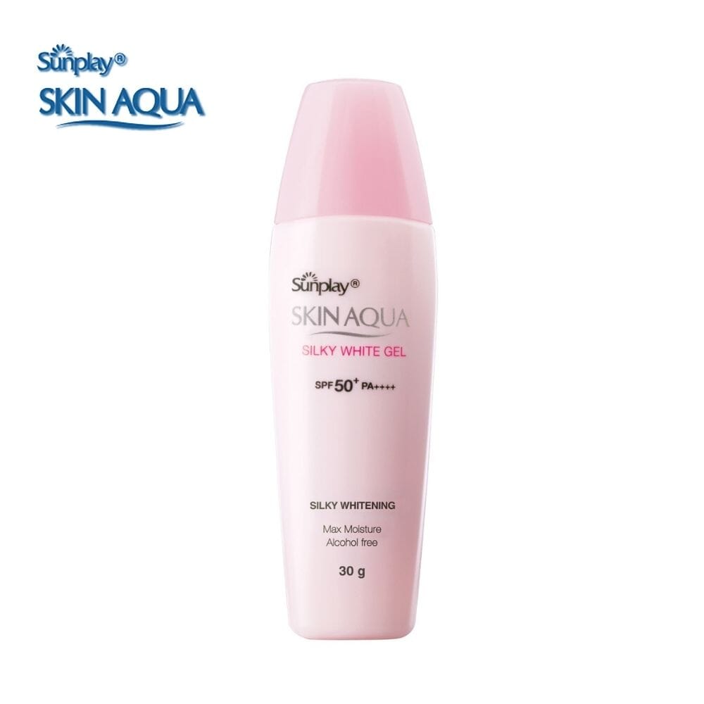 sunplay skin aqua silky white gel