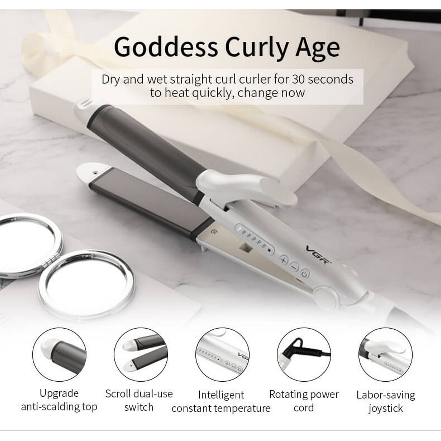 VGR V558 Hair Straightener and Curler Price in Bangladesh ShopZ BD