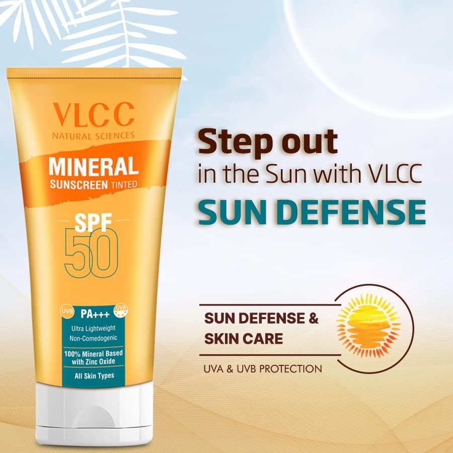 VLCC Natural Sciences Mineral Sunscreen Tinted SPF 50 UVB PA+++ UVA (50g)