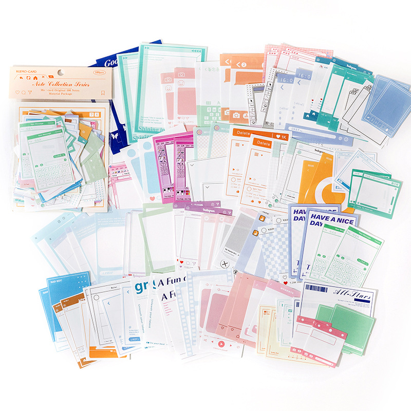 RHS Online 100PCS Notes Collection Series Memo Pad Diary Journal ...