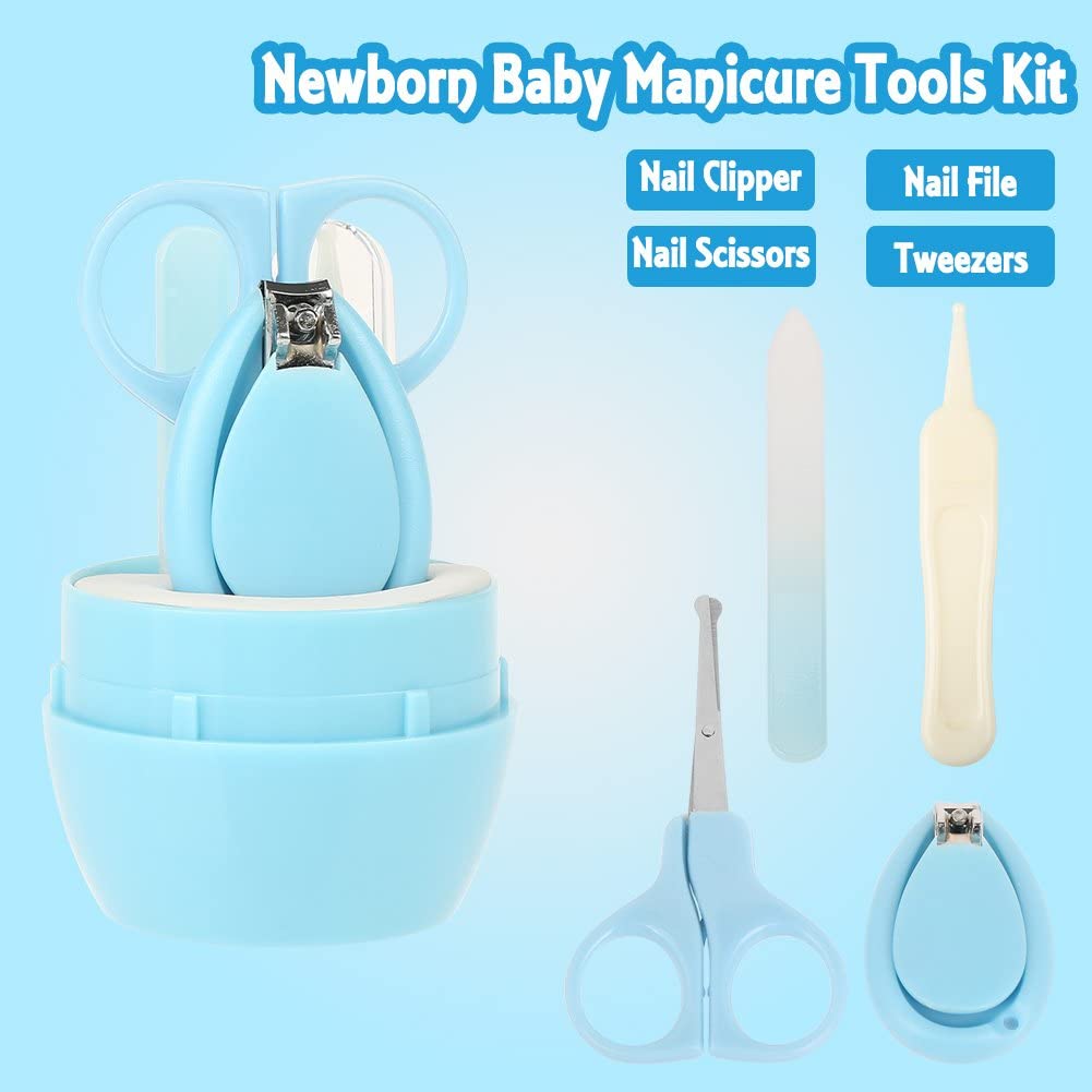 Baby Nail Kit, 4-In-1 Baby Grooming Kit With Case, Baby Nail