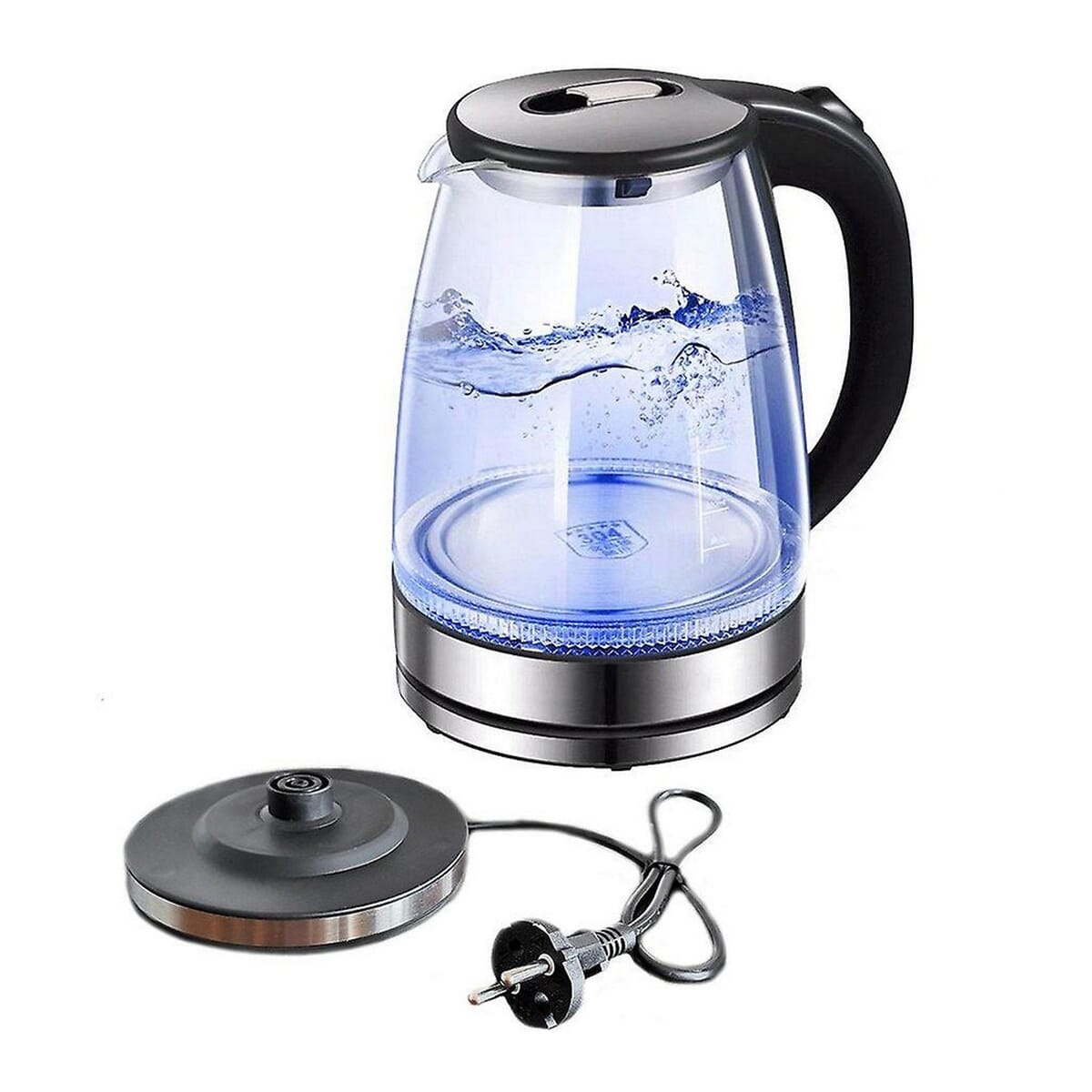 Famous Electric Glass Kettle Stainless Steel Heating Plate