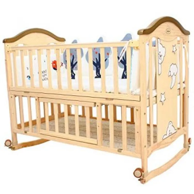 Newborn baby shop wooden cradle