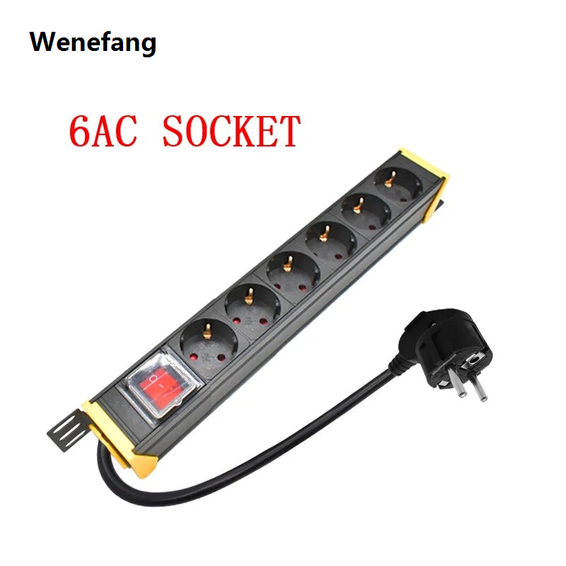 Wenefang PDU Power Strip Network Cabinet Plug Socket 2-11 Way 16A EU ...