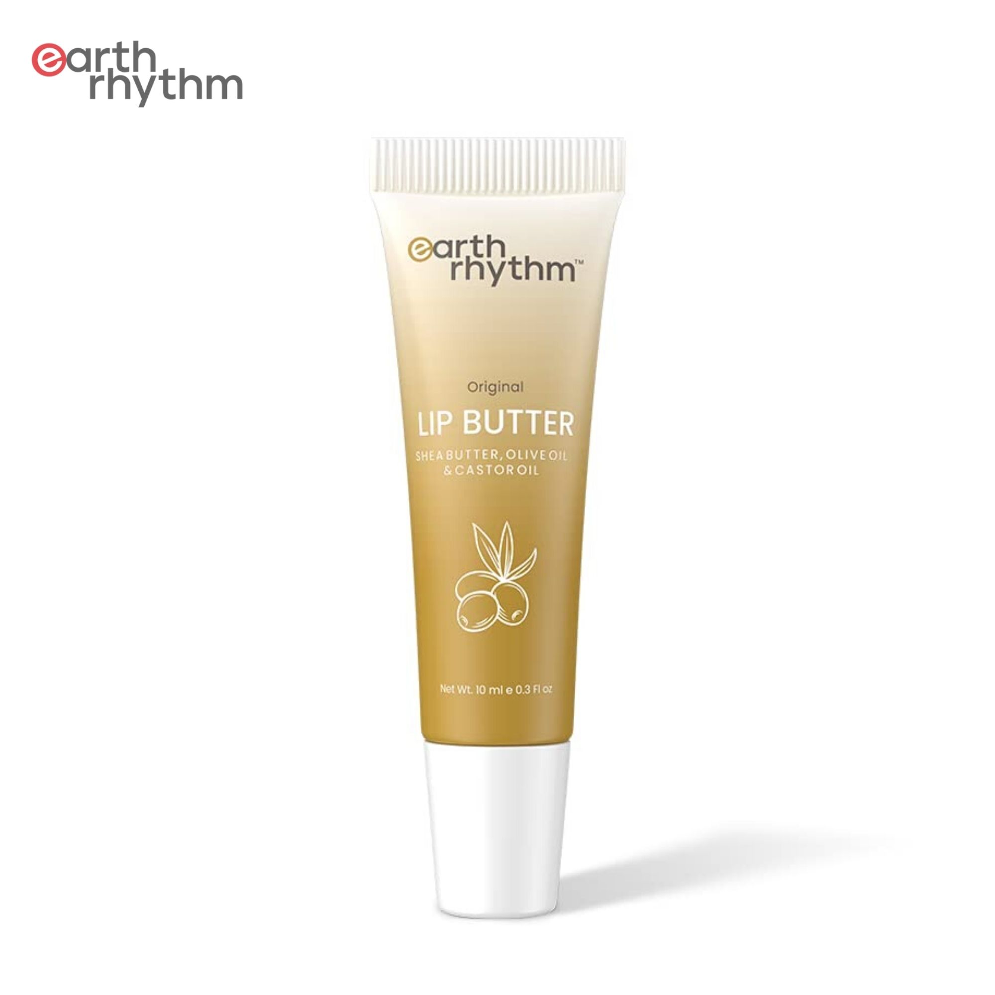 Earth Rhythm Lip Balm with Shea Butter and Vitamin E Nourishes & Hydrates Dry Chapped Lips - 10 gm