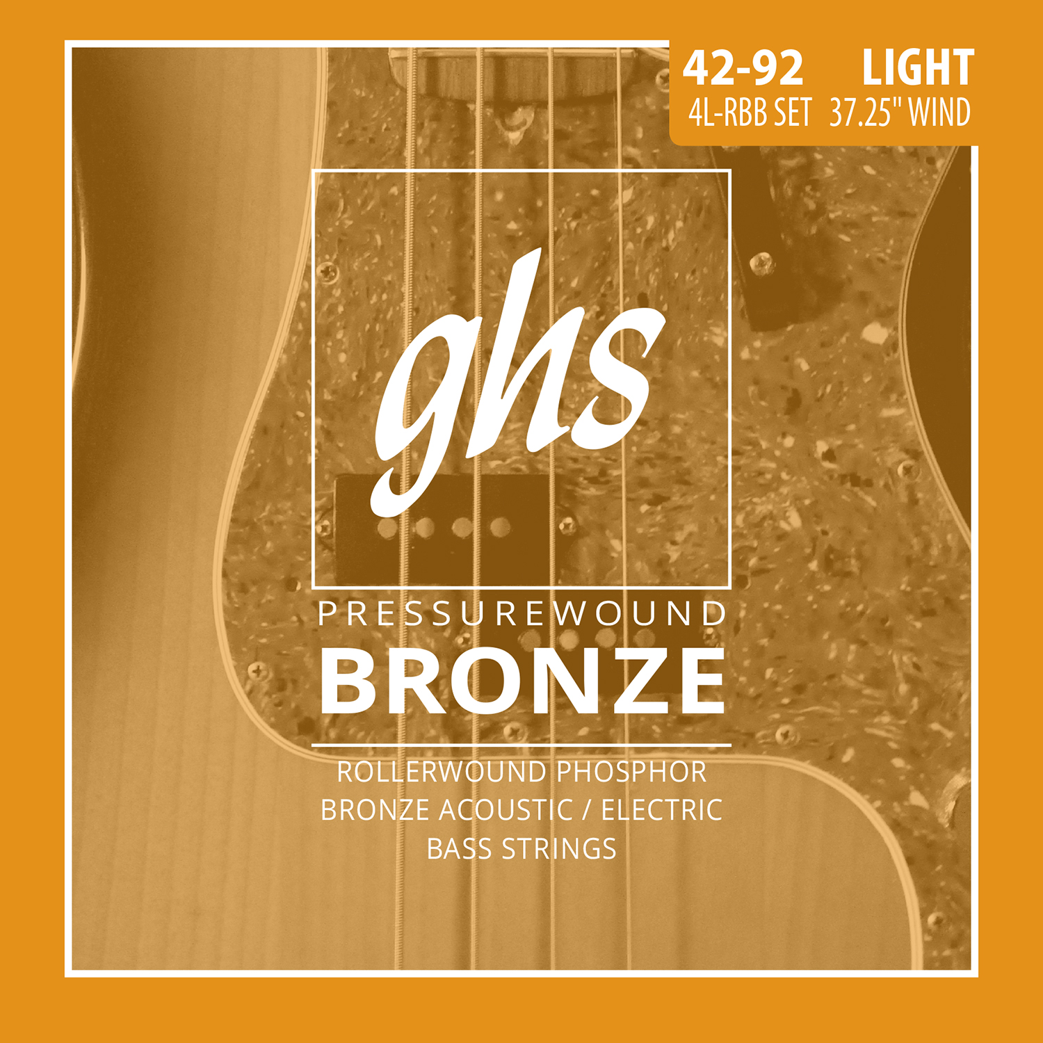 GHS Strings 4L-RBB Phospher Bronze Acoustic Electric Bass Strings