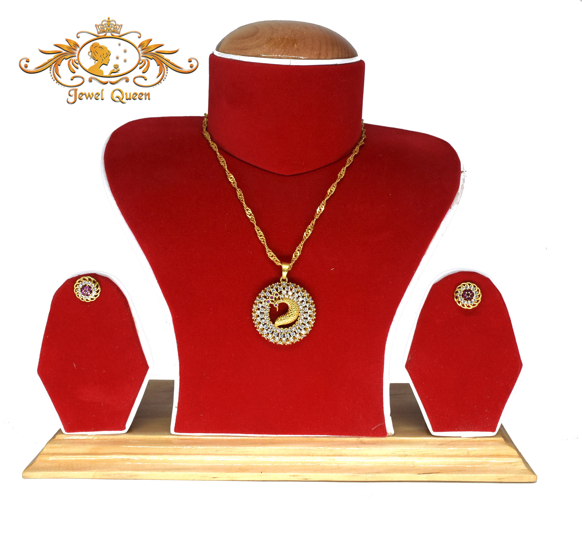 Gold Plated Beautiful Mayur Locket With 